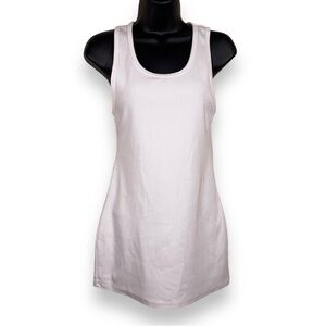 Medium White Shapewear Tank Tummy Tucker Style Womens Ribbed